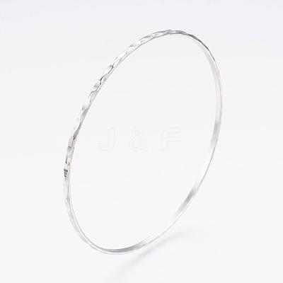 Tarnish Resistant 304L Stainless Steel Buddhist Bangles BJEW-G568-15P-1