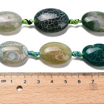 Natural Fire Crackle Agate Beads Strands G-F807-E01-01B-1