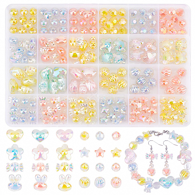 Transparent Acrylic Beads TACR-PH0001-71-1