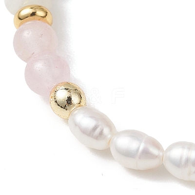 Natural Mixed Gemstone Beads Stretch Bracelets for Women BJEW-JB13316-01-1