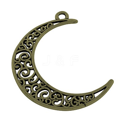 Tibetan Style Alloy Pendants X-TIBEP-R304-001AB-LF-1
