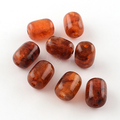 Column Imitation Gemstone Acrylic Beads OACR-R025-M-1