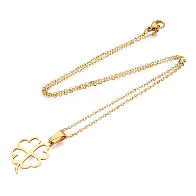 201 Stainless Steel Pendants Necklaces NJEW-S105-JN717-45-2-1