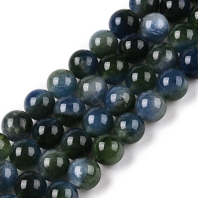 Dyed Natural White Jade Beads Strands G-T138-10mm-210-2-1