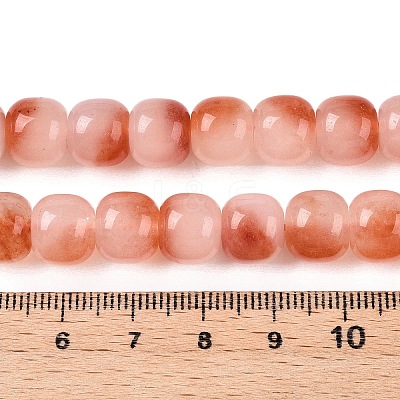 Dyed Natural White Jade Beads Strands G-T138-D11-1