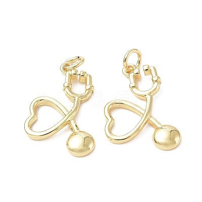 Eco-Friendly Rack Plating Brass Pendants KK-F845-44G-1