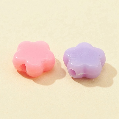 120Pcs Opaque Acrylic Beads SACR-FS0001-16-1