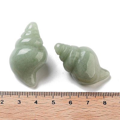 Natural Green Aventurine Carved Figurines DJEW-L023-H20-1