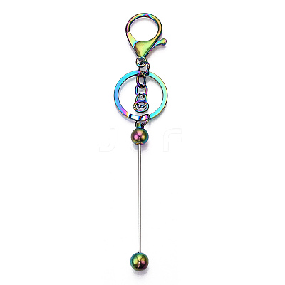 Alloy Bar Beadable Keychain for Jewelry Making DIY Crafts KEYC-A011-01M-1