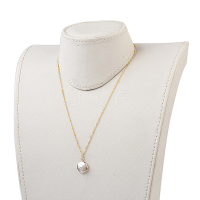 Plated Natural Baroque Pearl Keshi Pearl Beads Jewelry Sets SJEW-JS00977-1