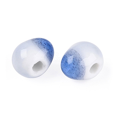 Handmade Porcelain Crackle Beads PORC-Q006-12A-1