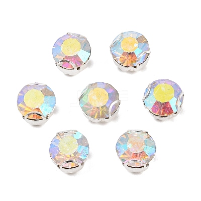 Flat Round Sew on Rhinestone Montee Beads STAS-B107-01E-02S-1