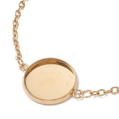 304 Stainless Steel Cable Chain Slider Bracelet Making BJEW-JB12810-03-1