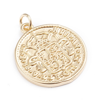 Brass Pendants ZIRC-I042-02G-1