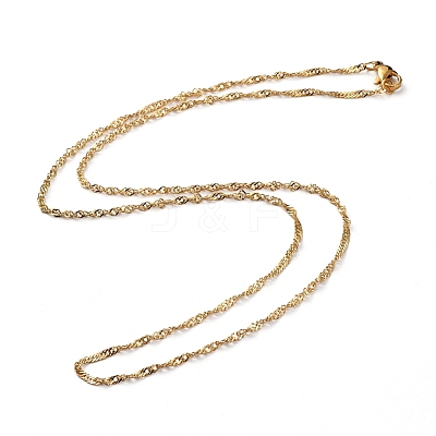304 Stainless Steel Singapore Chain Necklaces NJEW-JN02662-03-1