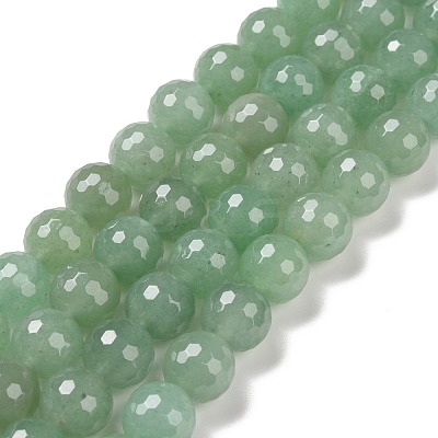 Natural Green Aventurine Beads Strands G-E571-08B-1