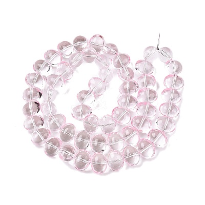 Transparent Electroplate Glass Beads Strands EGLA-N012-06F-1