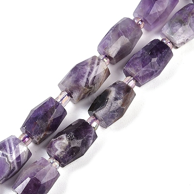 Natural Amethyst Beads Strands G-G182-D03-01-1