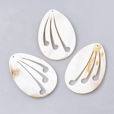 Freshwater Shell Big Pendants SHEL-T009-09-1