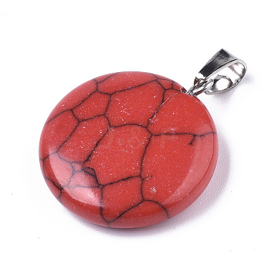 Synthetic Turquoise Pendants LS-X-G-R470-009-1