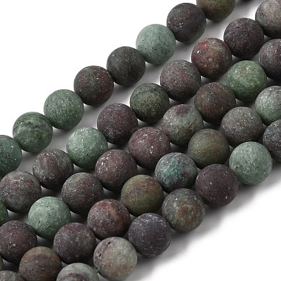 Natural Green Opal Beads Strands G-H045-A03-6MM-01-1