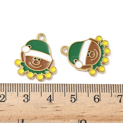 304 Stainless Steel Enamel Pendants STAS-L300-012G-23-1