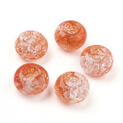 Transparent Crackle Acrylic Beads MACR-E025-30-1