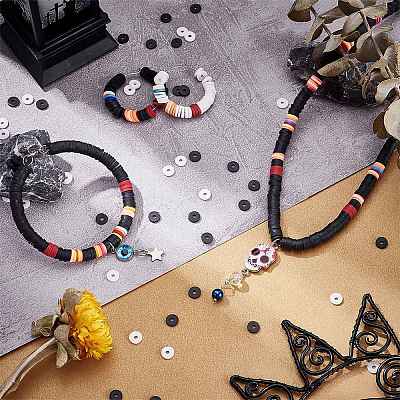 130g 2 Colors Handmade Polymer Clay Beads CLAY-PH0001-53-1
