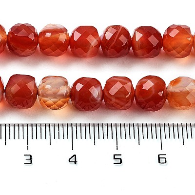 Natural Agate Dyed Beads Strands G-H028-A08-02-1