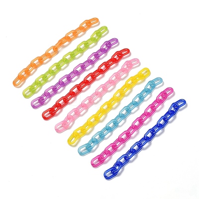 Handmade Imitation Jelly Acrylic Cable Chains AJEW-JB00703-1