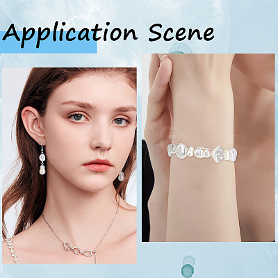 72Pcs 9 Styles ABS Plastic Imitation Pearl Beads KY-PA0001-16-1