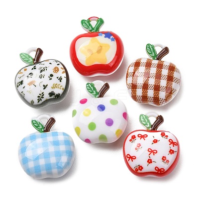 Opaque Printed Acrylic Pendants AC-CBABC78-03-1