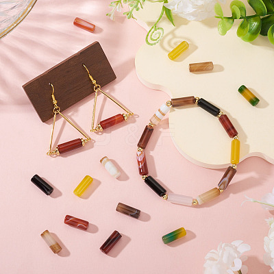 36Pcs 9 Colors Natural Agate Beads Sets G-TA0002-75-1