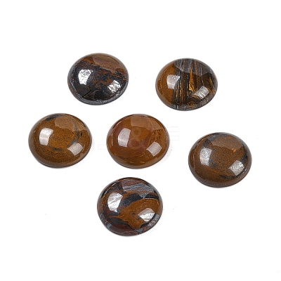 Natural Tiger Iron Cabochons G-T020-18mm-31-1