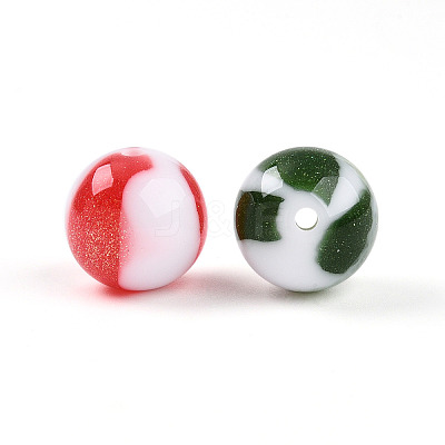 Two Tone Opaque Resin Beads X1-RESI-N042-16mm-16-1