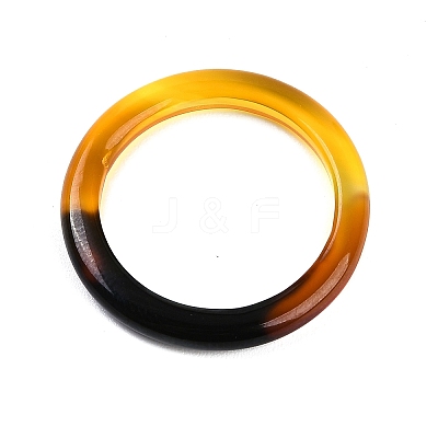 Dyed & Heated Natural Striped Agate/Banded Agate Finger Rings for Women RJEW-Z075-01Q-1