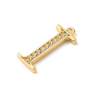 Rack Plating Brass Micro Pave Cubic Zirconia Pendant KK-H449-76G-03-1
