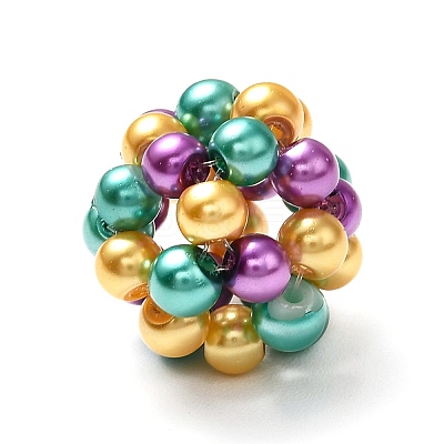 Round Woven Beads HY-JF-4MM-M2-1