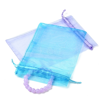 Organza Bags Jewellery Storage Pouches Wedding Favour Party Mesh Drawstring Gift OP-FS0001-04A-1