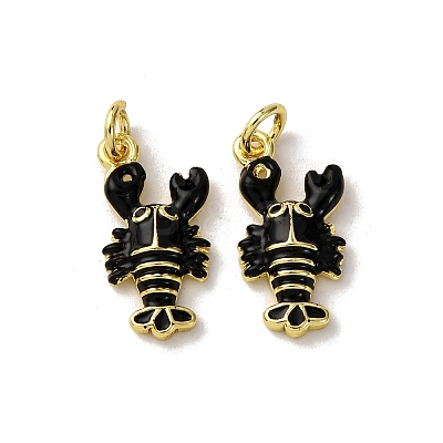 Brass Micro Pave Cubic Zirconia Pendants KK-F911-19G-01-1