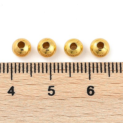 Brass Smooth Round Beads EC400-3G-1