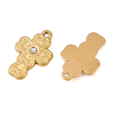 304 Stainless Steel Rhinestone Pendants SA-CBAE7EB-29G-1