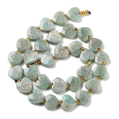 Natural Amazonite Beads Strands G-B044-B14-01-1