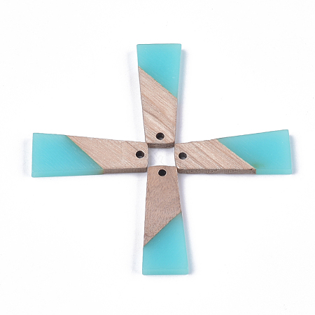 Resin & Wood Pendants RESI-S358-59B-1