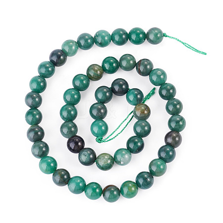 1Strand Natural African Jade Beads Strands G-TA0003-50B-1