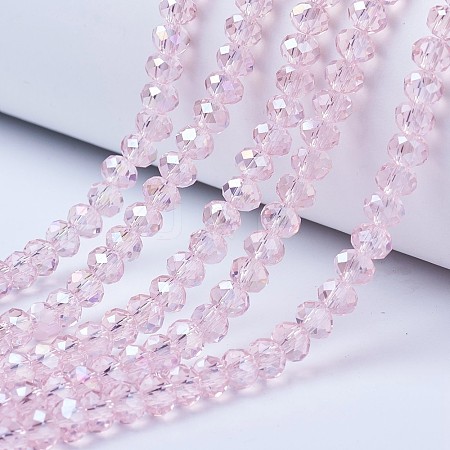 Electroplate Glass Beads Strands EGLA-A034-T3mm-B12-1