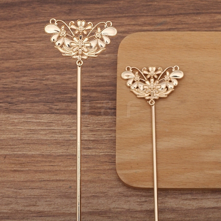 Alloy Hair Stick Findings for Women PW-WG43FC0-03-1