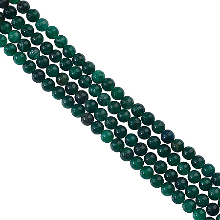 GOMAKERER 2 Strands Natural Emerald Beads Strands G-GO0001-32-1