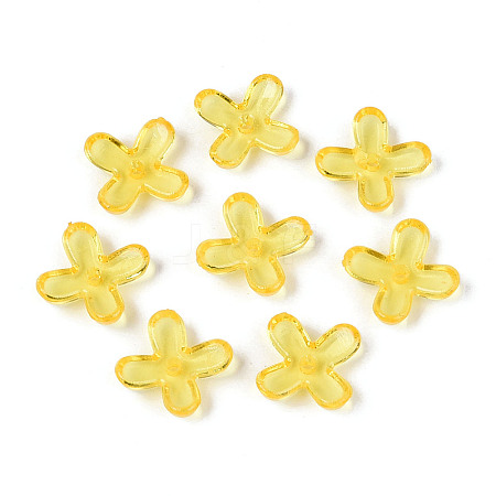 Transparent Plastic Bead Caps KY-N025-08-1