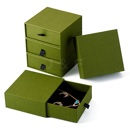 5Pcs Paper Jewelry Packing Drawer Boxes CON-TA0001-34C-1